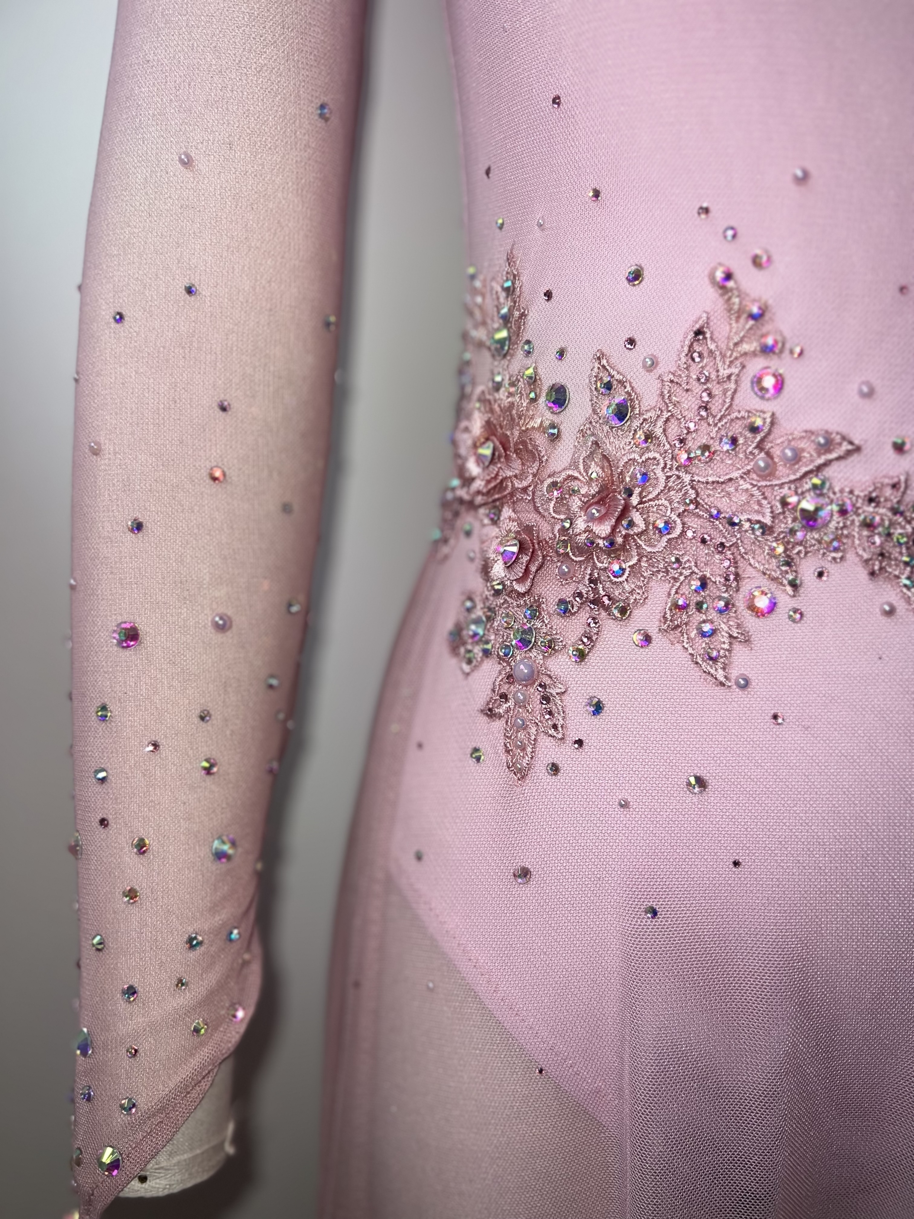 Pink costume detail with sparkles