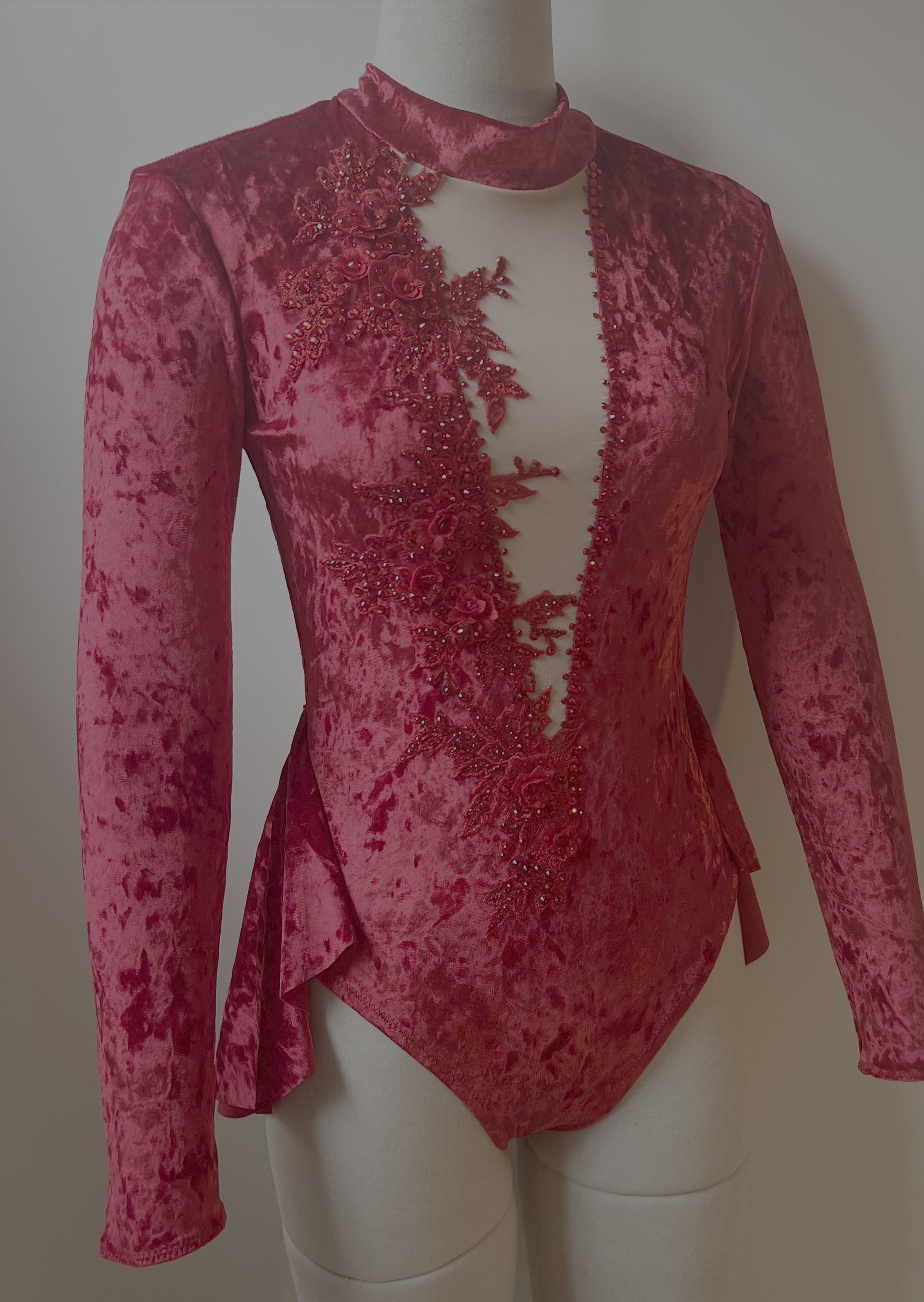 Red sequin costume